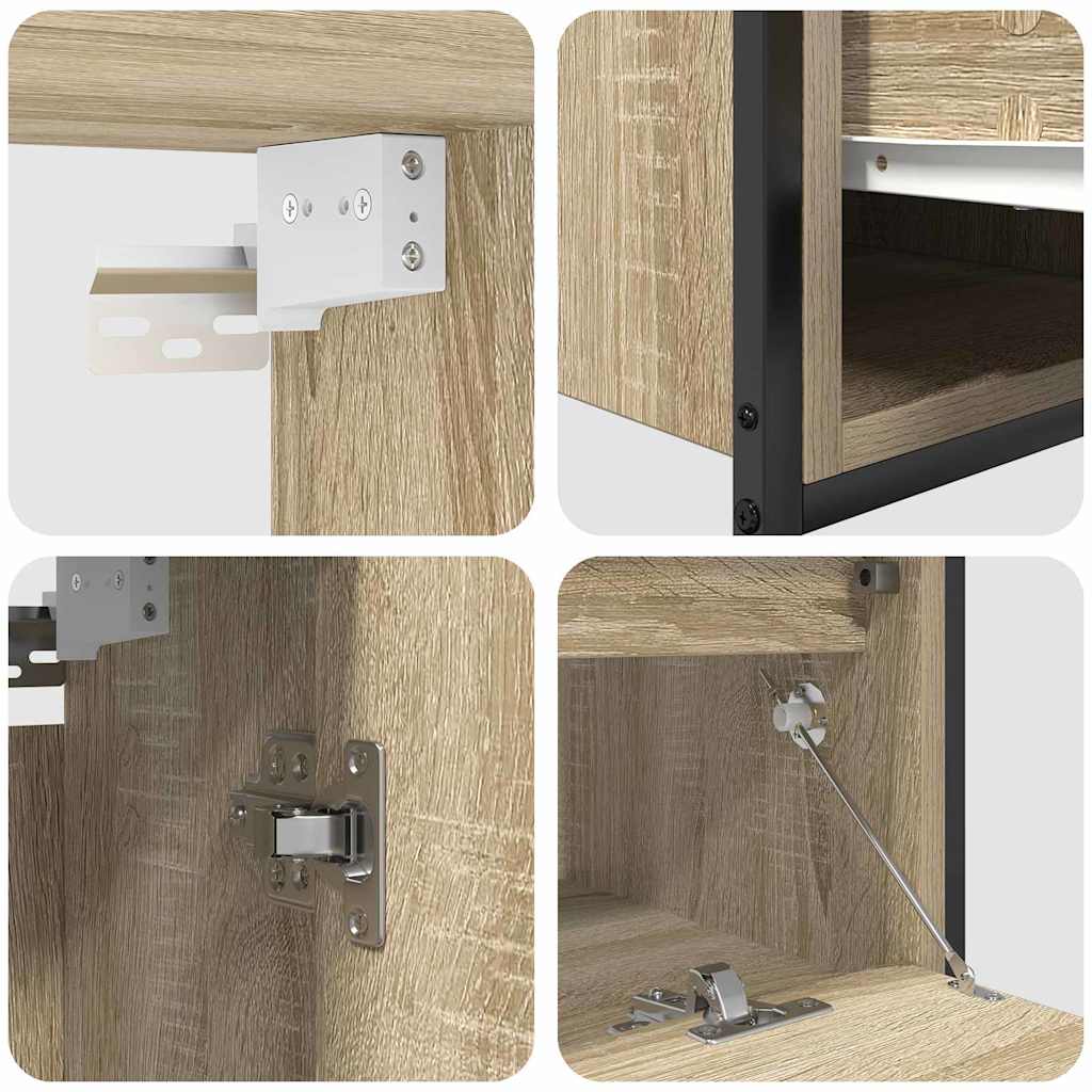 Badezimmermöbel Set 5 pcs Beige 76,5 x 35 x 95 cm Holzwerkstoff