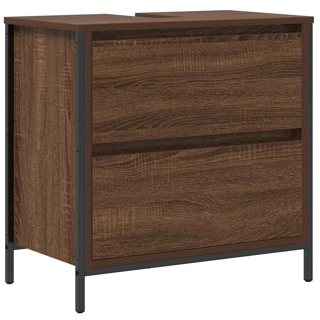 Badezimmermöbel Set 5 pcs Braun 76,5 x 35 x 95 cm Holzwerkstoff
