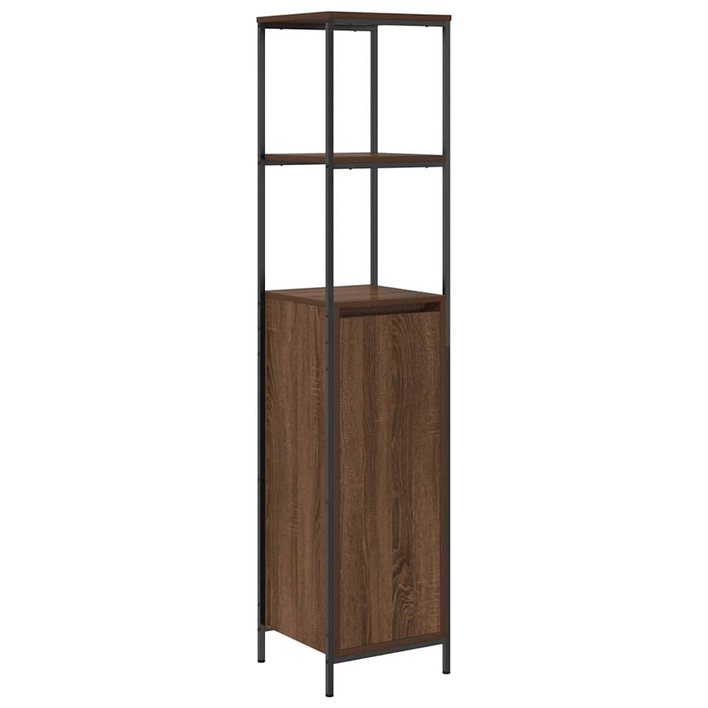 Badezimmermöbel Set 5 pcs Braun 76,5 x 35 x 95 cm Holzwerkstoff