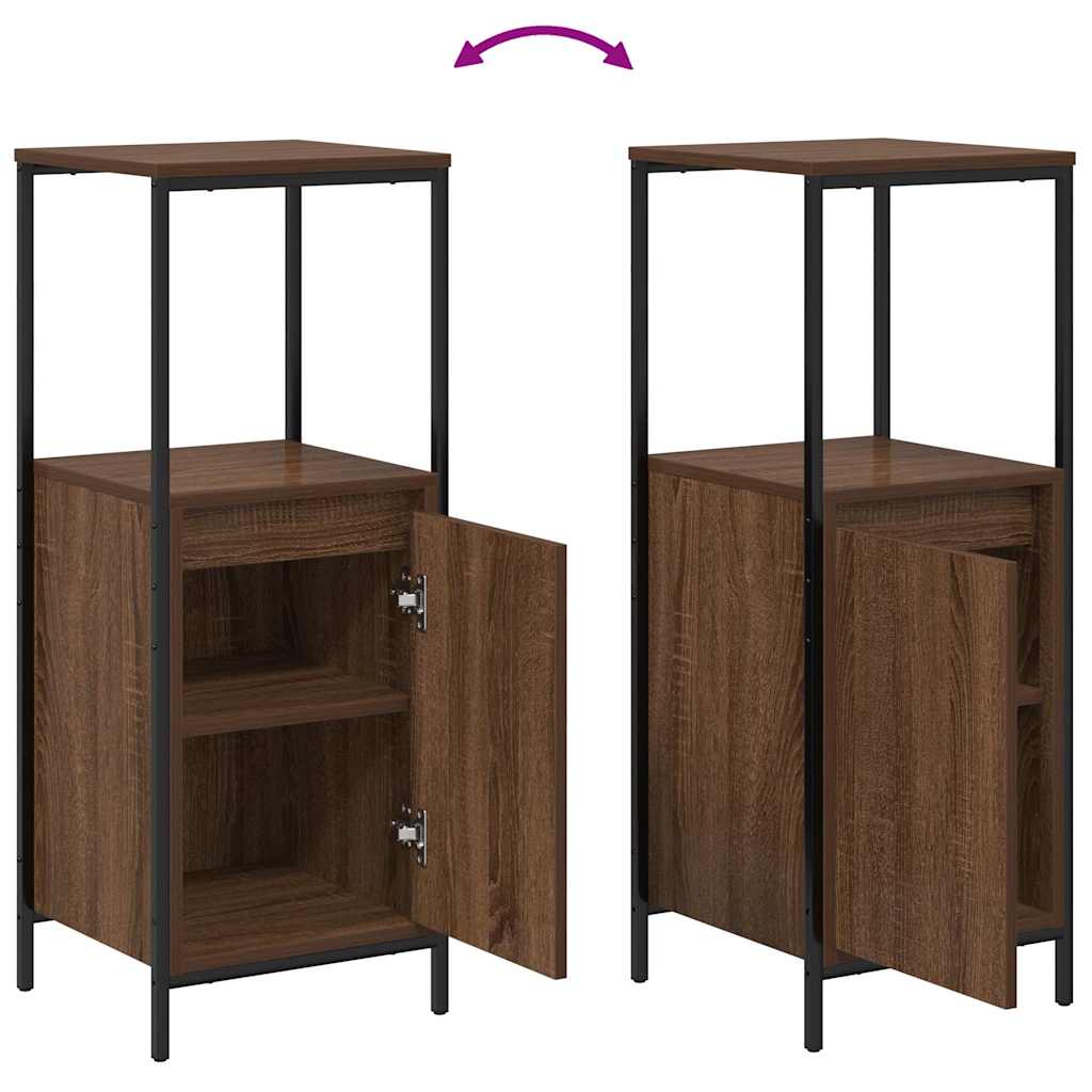 Badezimmermöbel Set 5 pcs Braun 76,5 x 35 x 95 cm Holzwerkstoff