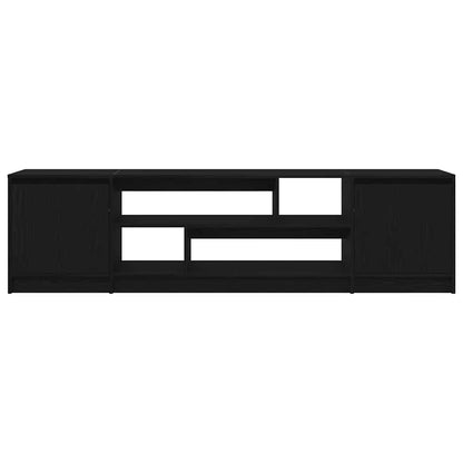 TV-Schrank Schwarz Eiche-Optik 188,5x41x50 cm Holzwerkstoff