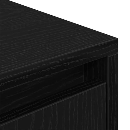 TV-Schrank Schwarz Eiche-Optik 188,5x41x50 cm Holzwerkstoff