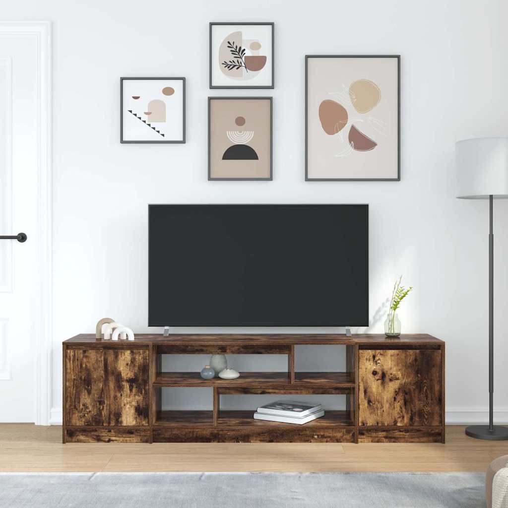 TV-Schrank Räuchereiche 188,5x41x50 cm Holzwerkstoff