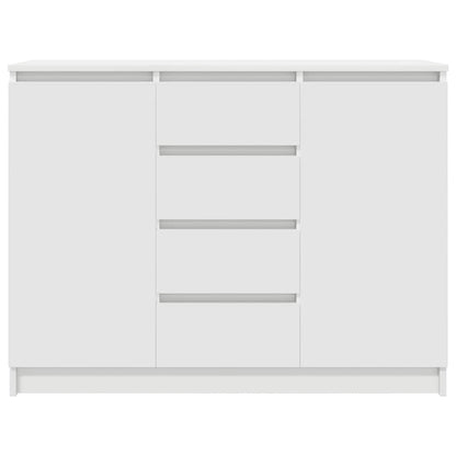Sideboard mit Schubladen Weiß 100,5x35x76 cm Holzwerkstoff