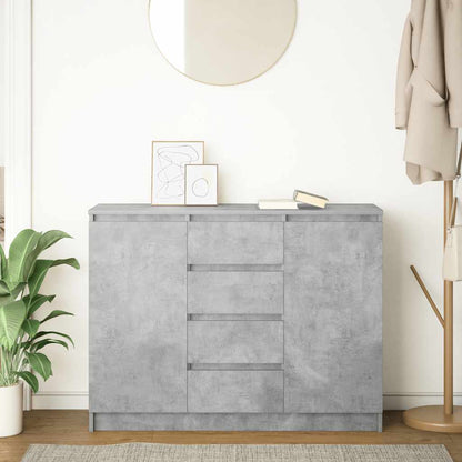 Sideboard mit Schubladen Betongrau 100,5x35x76 cm Holzwerkstoff