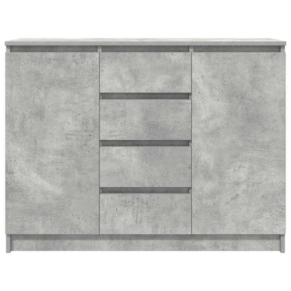 Sideboard mit Schubladen Betongrau 100,5x35x76 cm Holzwerkstoff