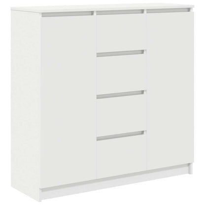 Sideboard mit Schubladen Weiß 100,5x35x98,5 cm Holzwerkstoff
