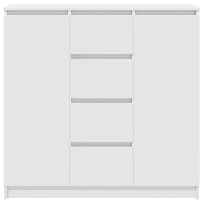 Sideboard mit Schubladen Weiß 100,5x35x98,5 cm Holzwerkstoff
