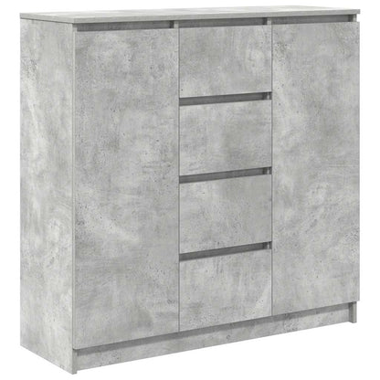 Sideboard mit Schubladen Betongrau 100,5x35x98,5 cm
