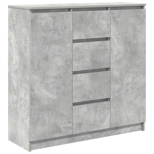 Sideboard mit Schubladen Betongrau 100,5x35x98,5 cm