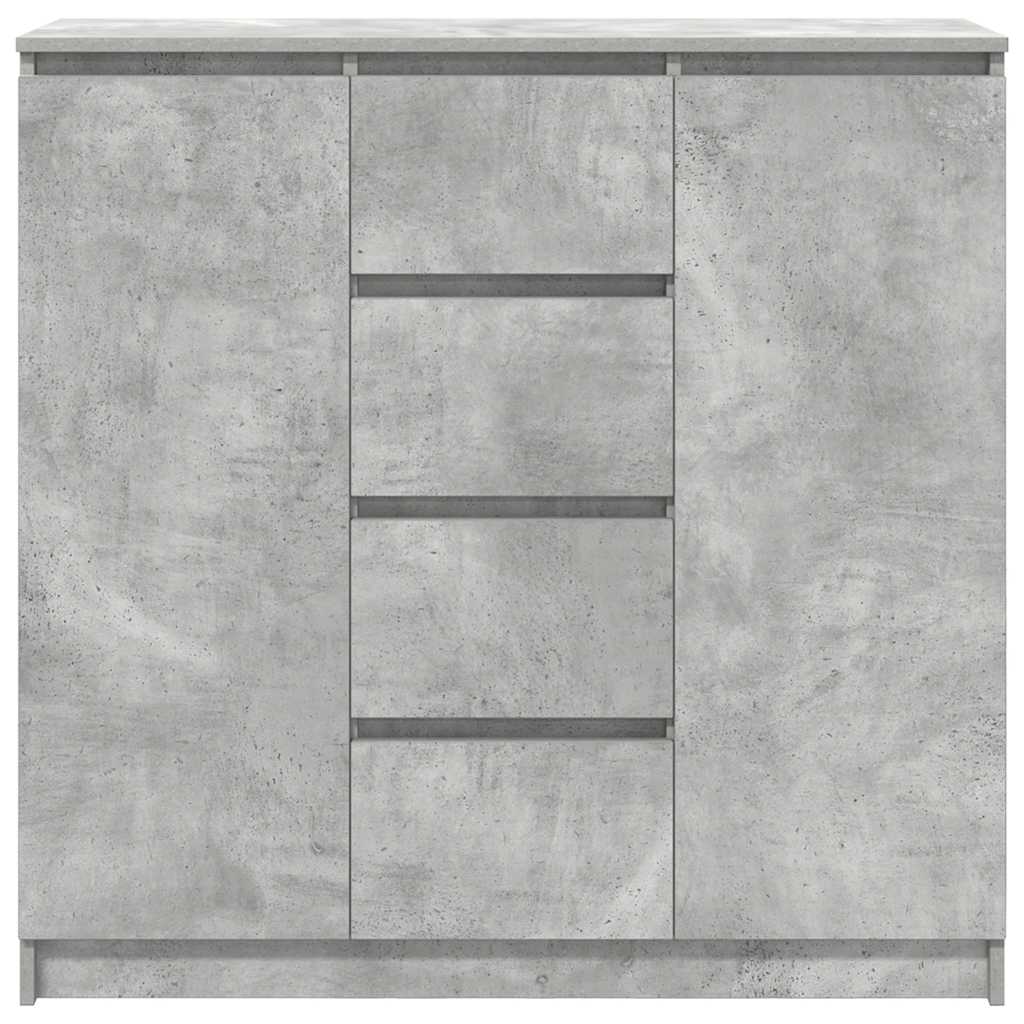 Sideboard mit Schubladen Betongrau 100,5x35x98,5 cm