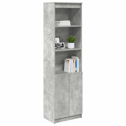 Highboard Betongrau 50x35x180 cm Holzwerkstoff