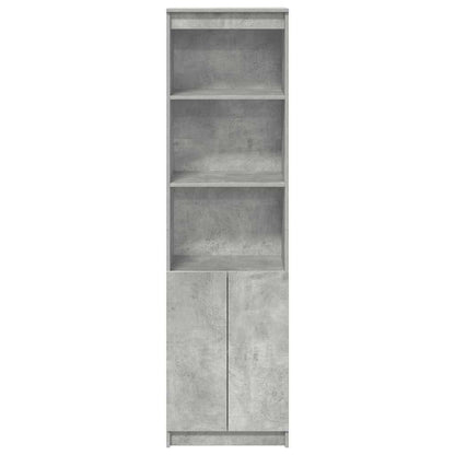 Highboard Betongrau 50x35x180 cm Holzwerkstoff