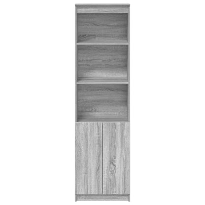 Highboard Grå Sonoma 50x35x180 cm Træmateriale