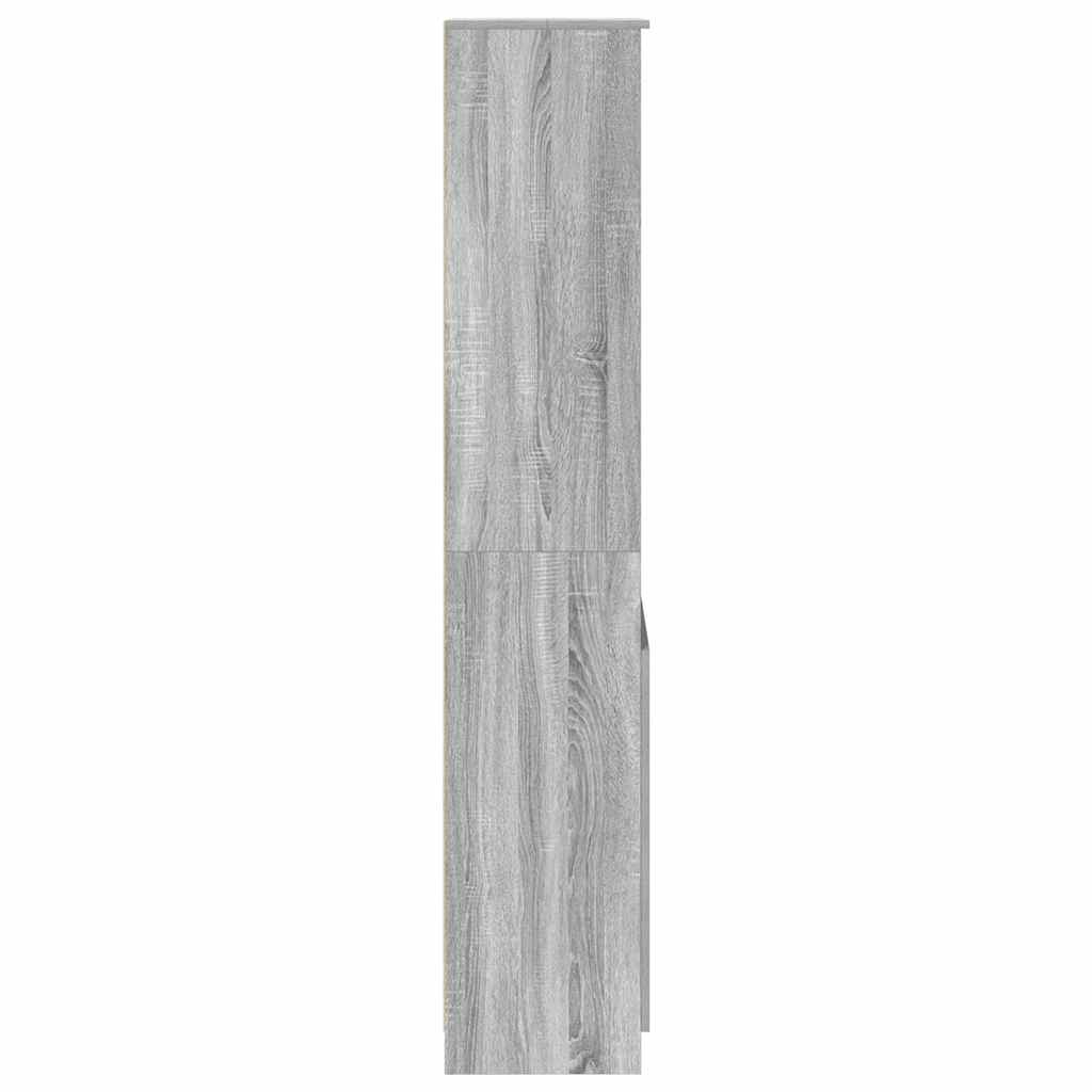 Highboard Grå Sonoma 50x35x180 cm Træmateriale