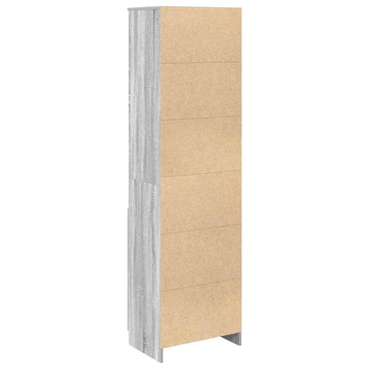 Highboard Grå Sonoma 50x35x180 cm Træmateriale