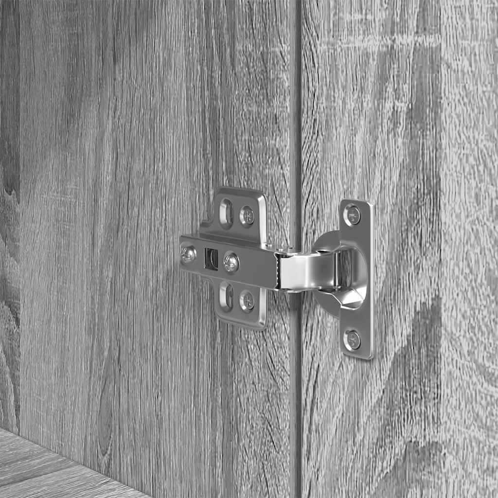 Highboard Grå Sonoma 50x35x180 cm Træmateriale