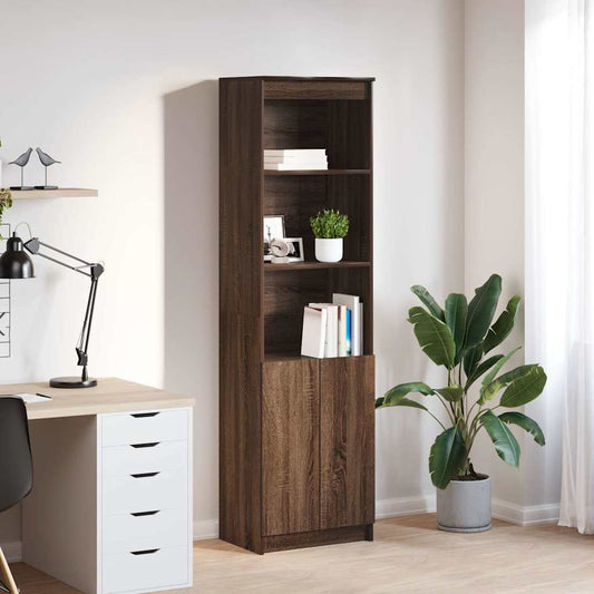 Highboard Brun Eg Look 50x35x180 cm Træmateriale
