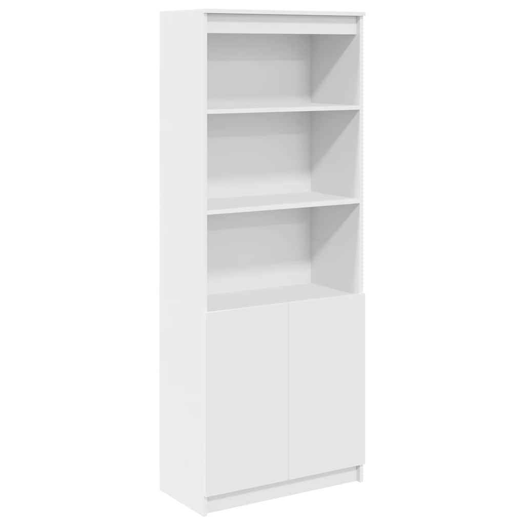 Highboard Hvid 70x35x180 cm Træmateriale