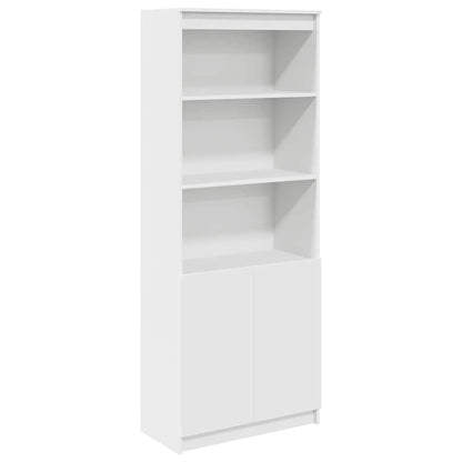Highboard Hvid 70x35x180 cm Træmateriale