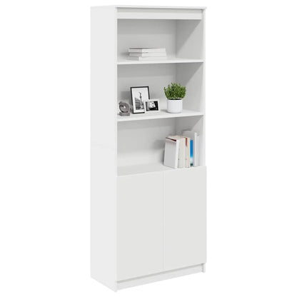 Highboard Hvid 70x35x180 cm Træmateriale