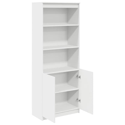 Highboard Hvid 70x35x180 cm Træmateriale