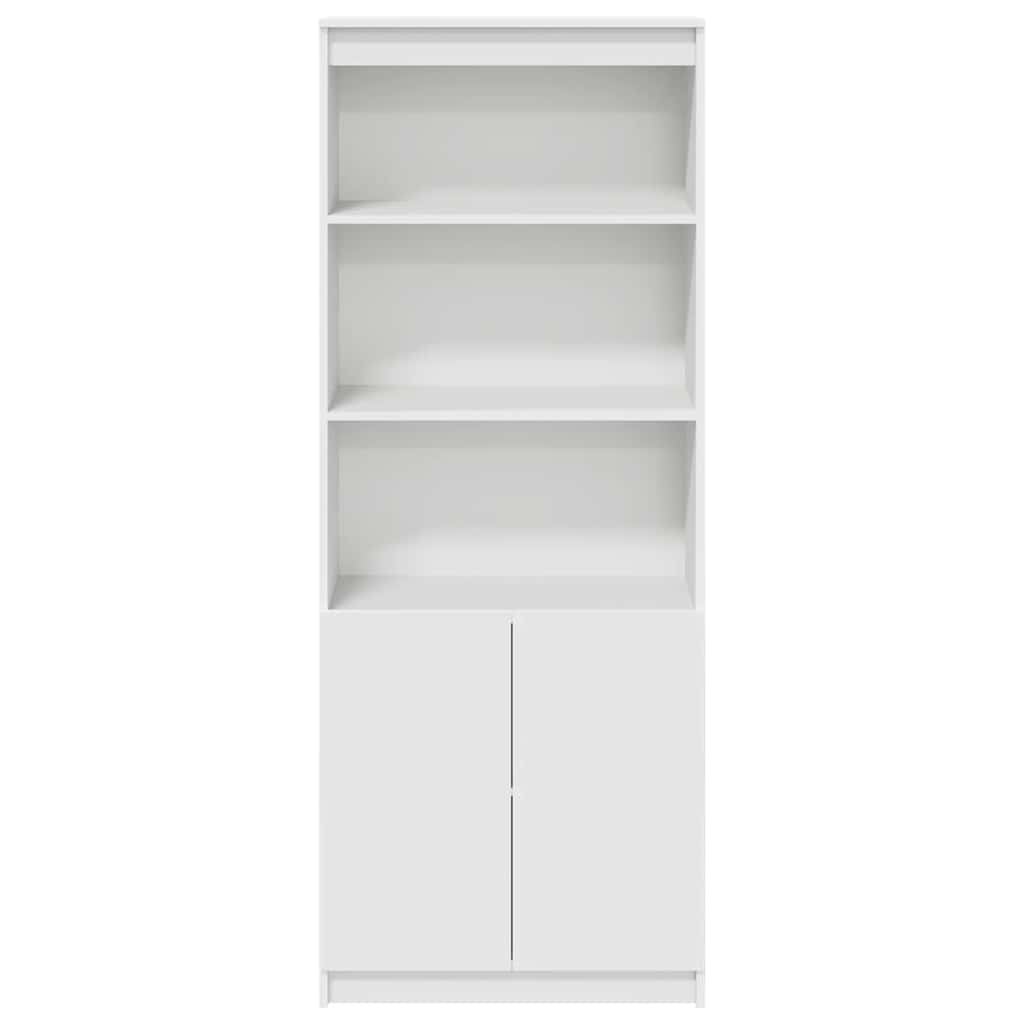 Highboard Hvid 70x35x180 cm Træmateriale
