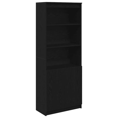 Highboard Black Oak Look 70x35x180 cm Træmateriale