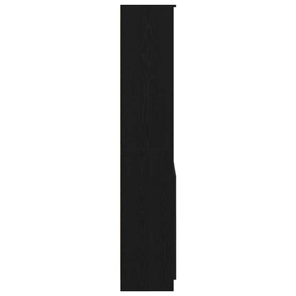 Highboard Black Oak Look 70x35x180 cm Træmateriale