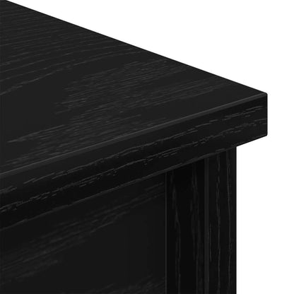 Highboard Black Oak Look 70x35x180 cm Træmateriale