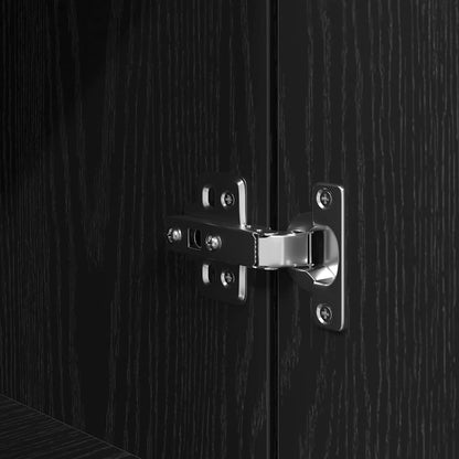 Highboard Black Oak Look 70x35x180 cm Træmateriale
