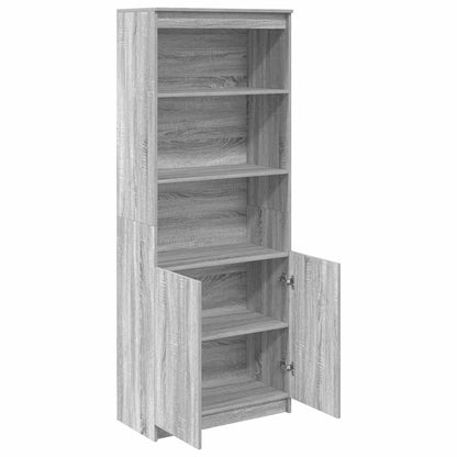 Highboard Grå Sonoma 70x35x180 cm Træmateriale