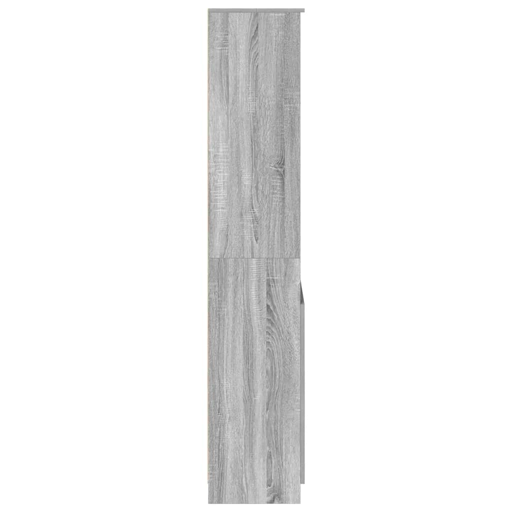Highboard Grå Sonoma 70x35x180 cm Træmateriale