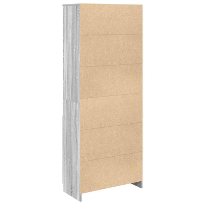 Highboard Grå Sonoma 70x35x180 cm Træmateriale