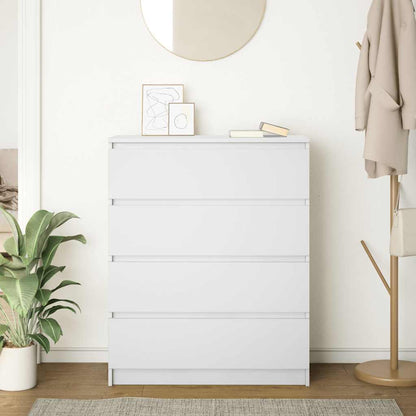 Sideboard Weiß 80x35x99 cm Holzwerkstoff
