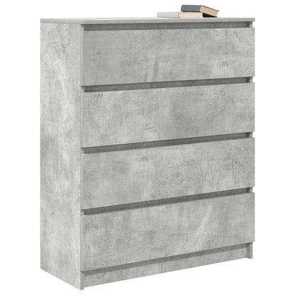 Sideboard Betongrau 80x35x99 cm Holzwerkstoff