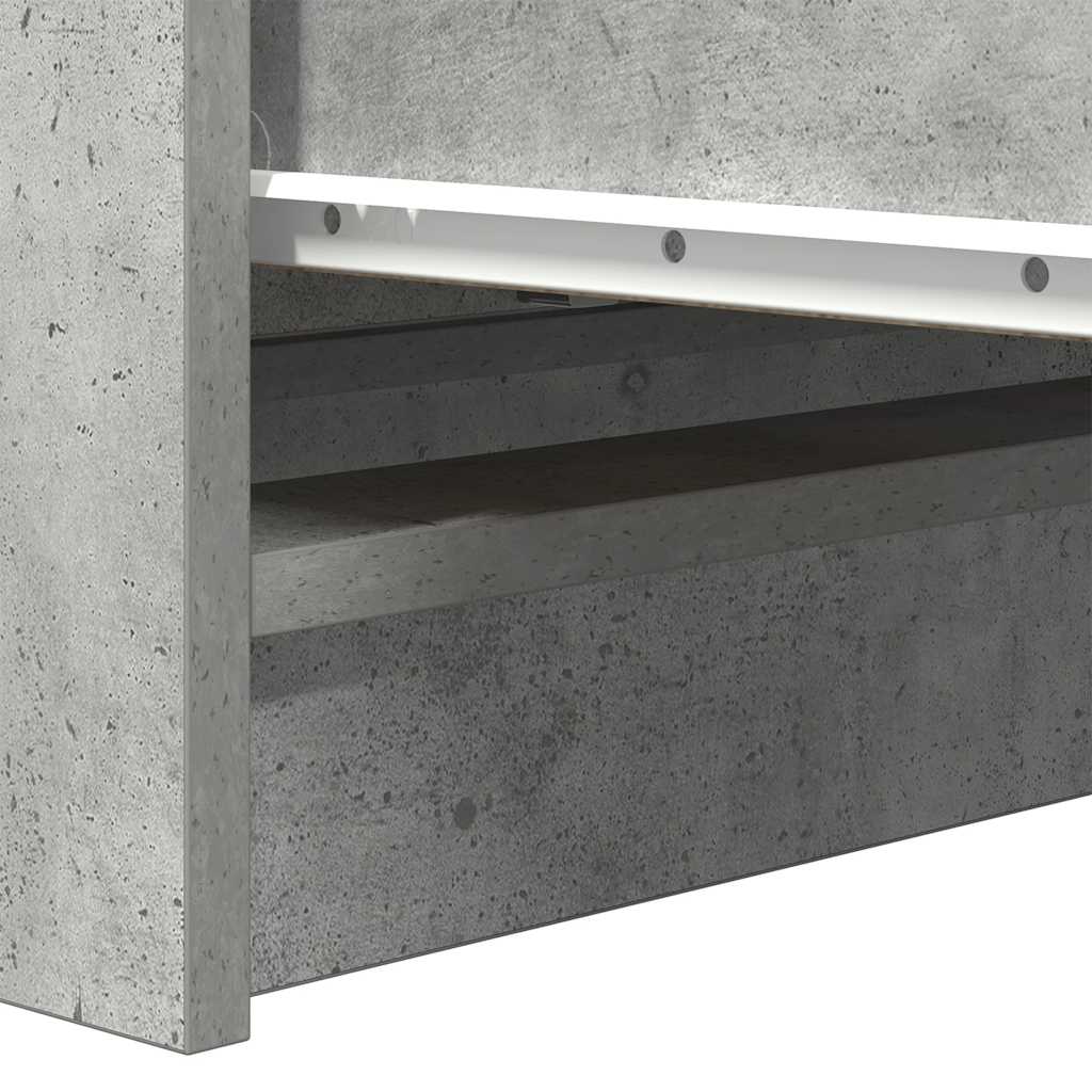 Sideboard Betongrau 80x35x99 cm Holzwerkstoff