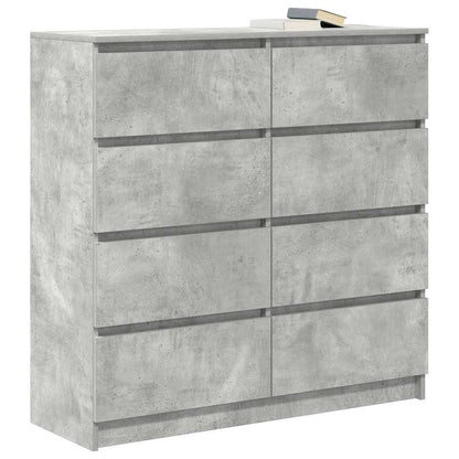 Sideboard Betongrau 100x35x99 cm Holzwerkstoff