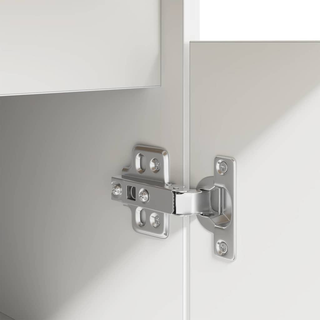 Schreibtisch mit Schubladen Weiß 140 x 49 x 76 cm Holzwerkstoff