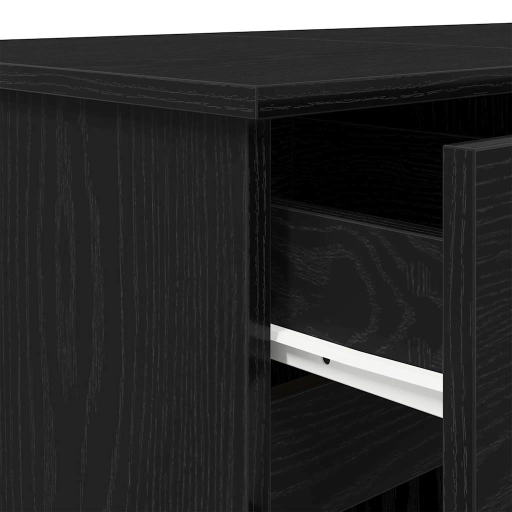 Schreibtisch Schwarze Eiche 140 x 49 x 76 cm Holzwerkstoff