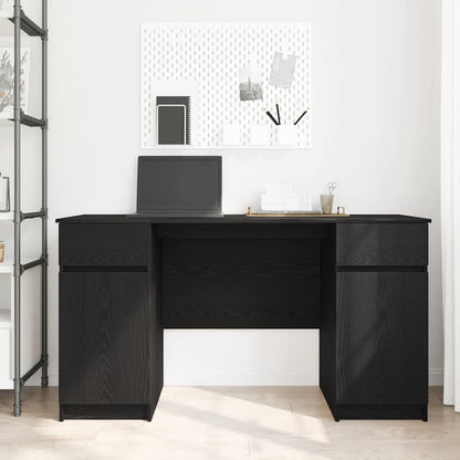 Schreibtisch Schwarze Eiche 140 x 49 x 76 cm Holzwerkstoff