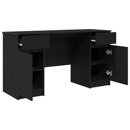 Schreibtisch Schwarze Eiche 140 x 49 x 76 cm Holzwerkstoff