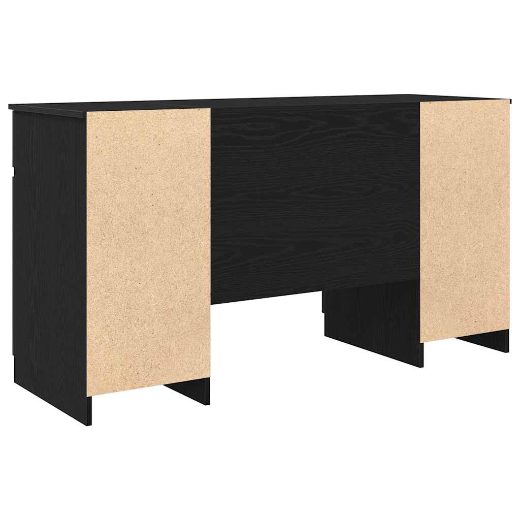 Schreibtisch Schwarze Eiche 140 x 49 x 76 cm Holzwerkstoff
