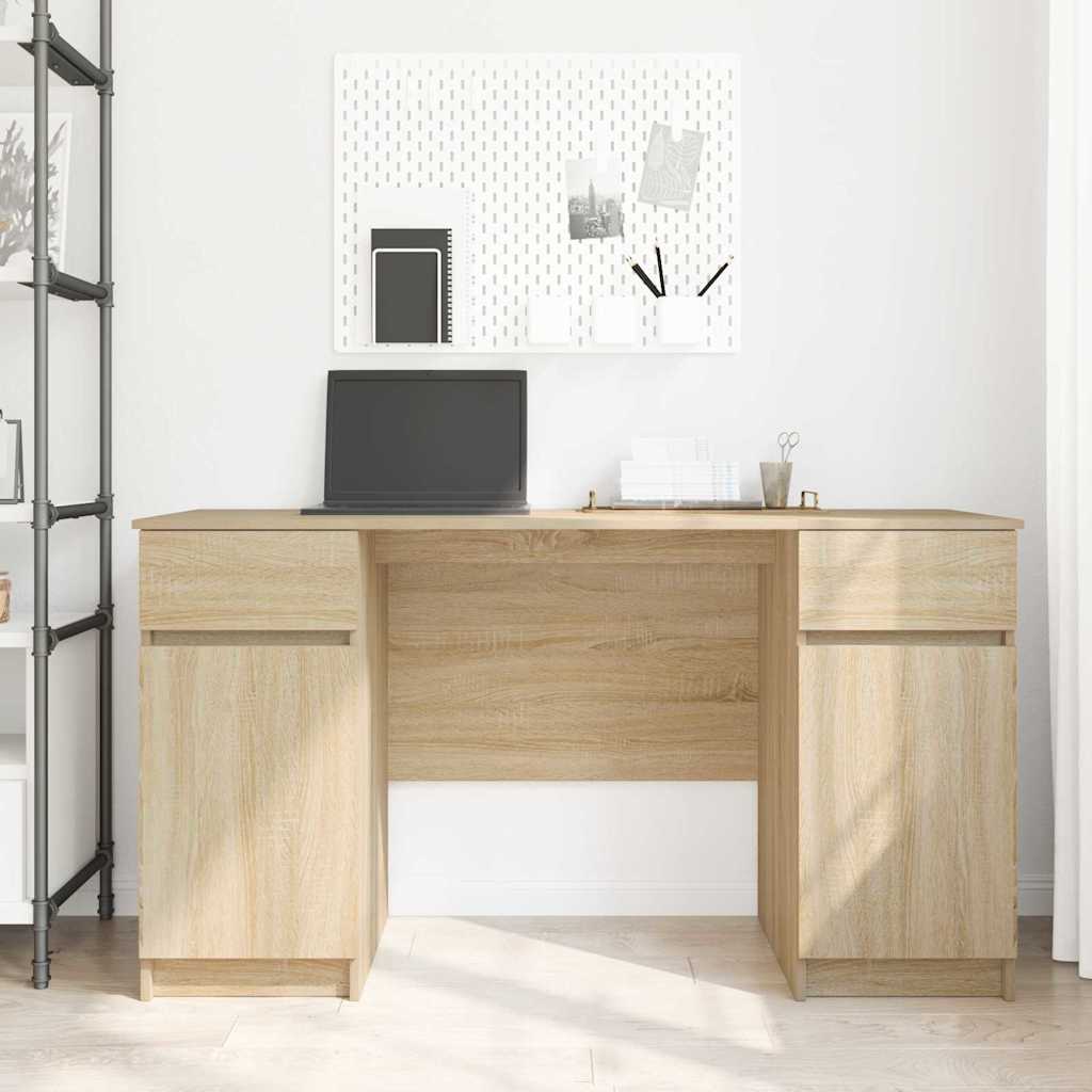 Schreibtisch Sonoma Eiche 140 x 49 x 76 cm Holzwerkstoff