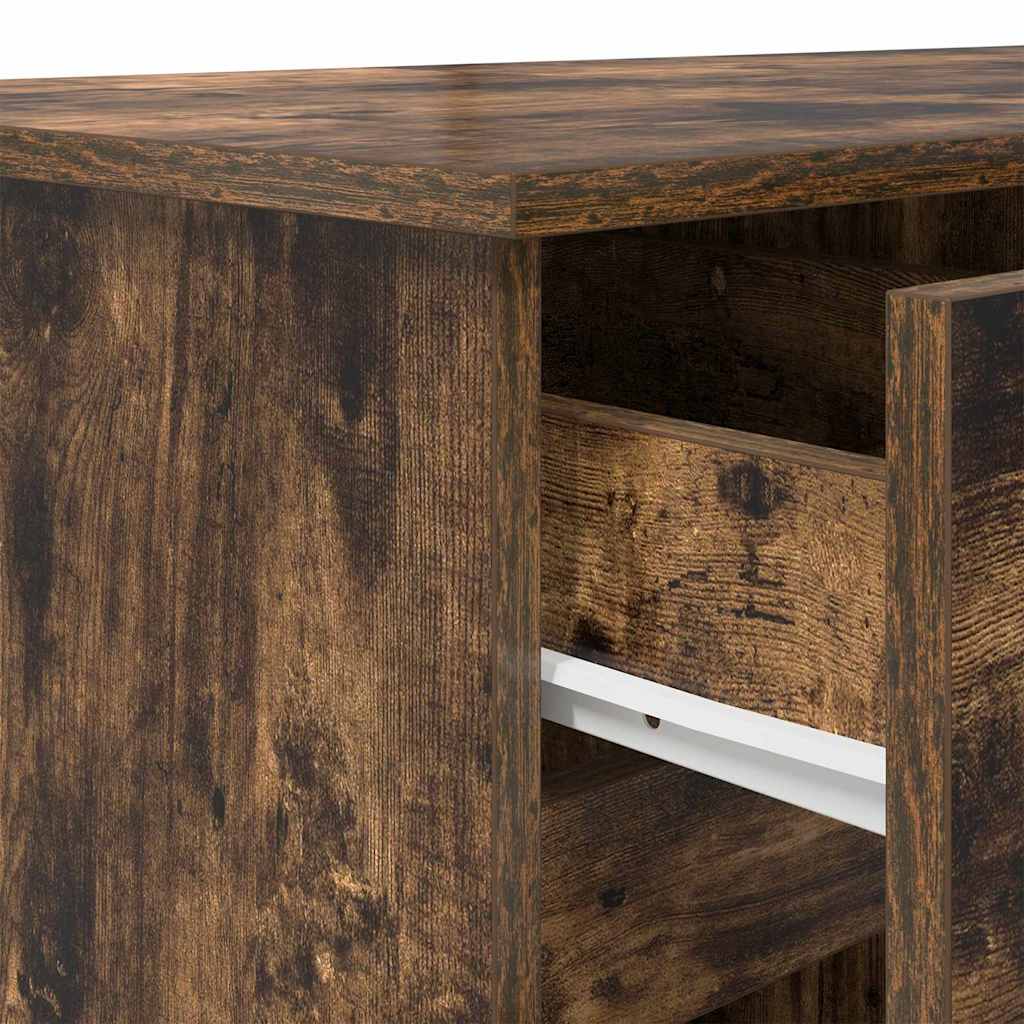 Schreibtisch Räuchereiche 140 x 49 x 76 cm Holzwerkstoff