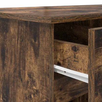 Schreibtisch Räuchereiche 140 x 49 x 76 cm Holzwerkstoff