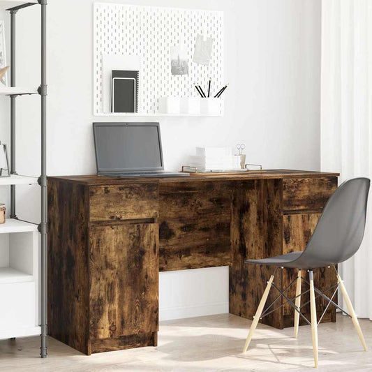 Schreibtisch Räuchereiche 140 x 49 x 76 cm Holzwerkstoff