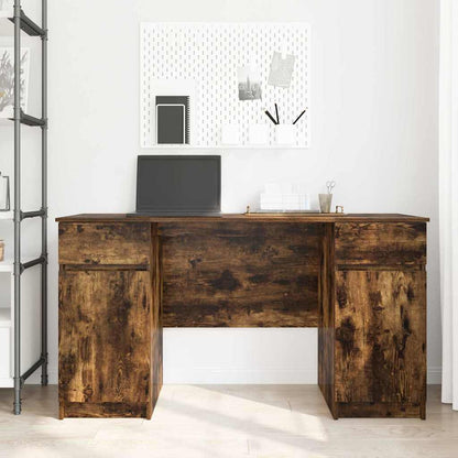 Schreibtisch Räuchereiche 140 x 49 x 76 cm Holzwerkstoff