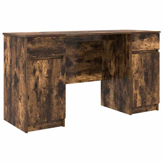 Schreibtisch Räuchereiche 140 x 49 x 76 cm Holzwerkstoff