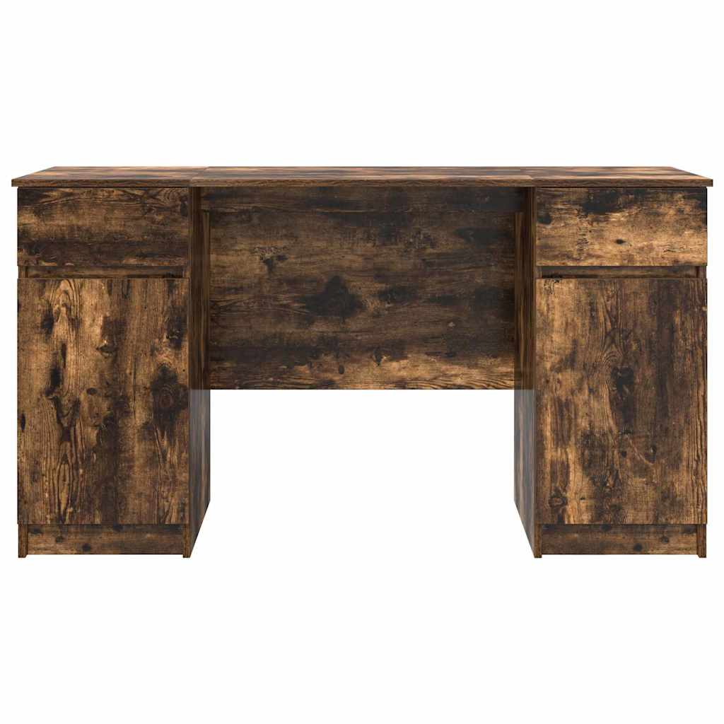 Schreibtisch Räuchereiche 140 x 49 x 76 cm Holzwerkstoff